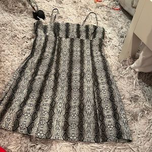 Urban Outfitters snakeskin leather dress